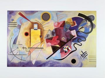 Wassily Kandinsky (1866-1944) - Yellow Red Blue - Bauhaus, Antiek en Kunst