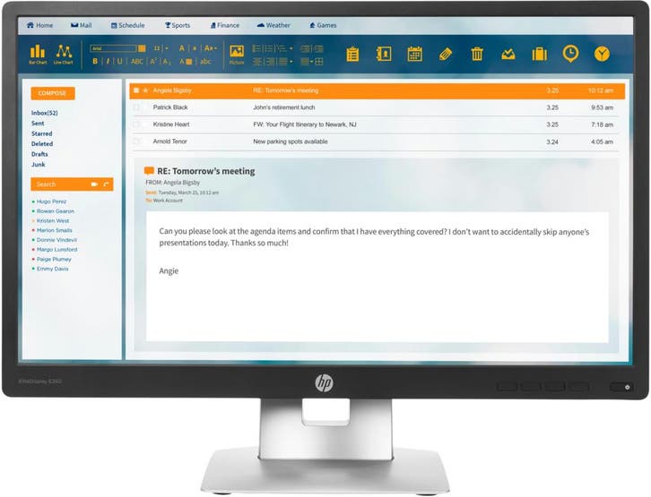HP EliteDisplay E240 24 inch Breedbeeld | Full HD 1920 x..., Computers en Software, Monitoren, Zo goed als nieuw, Ophalen of Verzenden