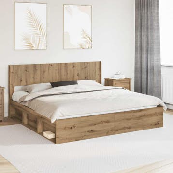 vidaXL Hoofdbord Artisanaal eiken PB, Verzenden, Nieuw, Bruin, Hout