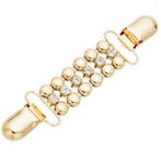 Fako Bijoux - Vestsluiting - Vestclip - Bolletjes - Kristal, Verzenden, Nieuw