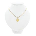 Gouden hanger van een hart met een jongens kinderkopje, Sieraden, Tassen en Uiterlijk, Ophalen of Verzenden, Gebruikt, Goud, Overige merken