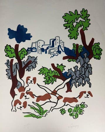 Lapicque Charles (1898 - 1988) - Départ pour la Chasse