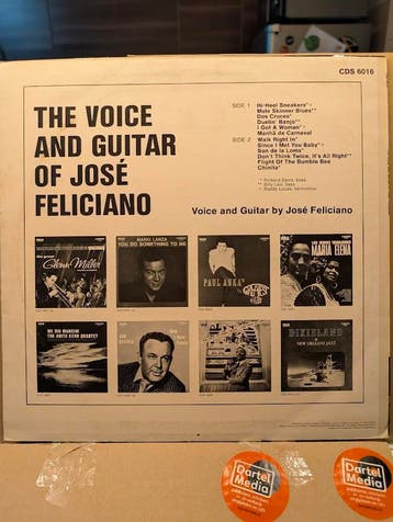 José Feliciano - The Voice and Guitar of José Feliciano, Cd's en Dvd's, Vinyl | Pop, Ophalen of Verzenden, Gebruikt