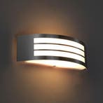 Tuin/Buitenlamp/Wandlamp Vierkant/Ovaal Mat Chroom RVS, Nieuw, Ophalen of Verzenden, Rvs, Hanglamp