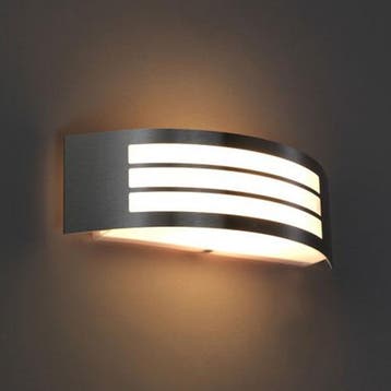 Tuin/Buitenlamp/Wandlamp Vierkant/Ovaal Mat Chroom RVS, Nieuw, Ophalen of Verzenden, Rvs, Hanglamp