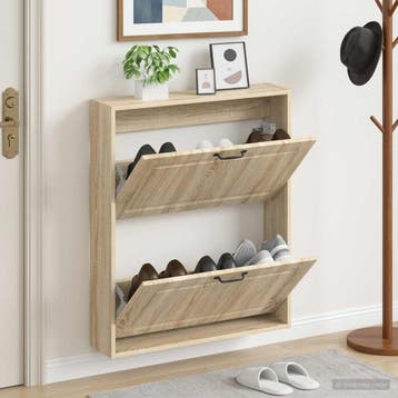 vidaXL Wandgemonteerde Schoenkast UTRECHT 71 x 17 x 86 cm, Verzenden, Nieuw