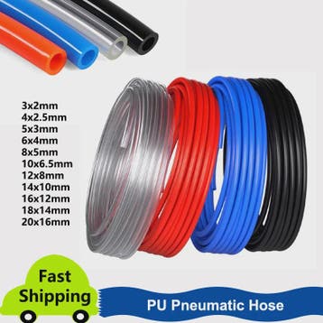 PU Pneumatische Slang - Diverse OD Maten (3-16mm) - Blauw, Z, Verzenden, Nieuw