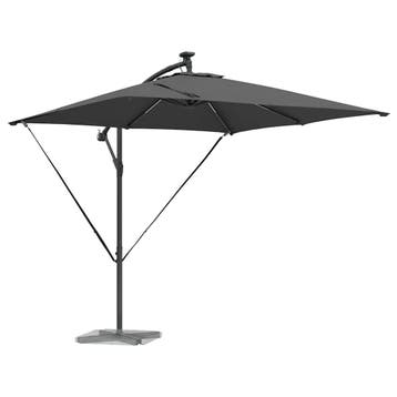 vidaXL Parasol Antraciet 249 x 249 x 250 cm Polyester en, Verzenden, Nieuw, 2 tot 3 meter