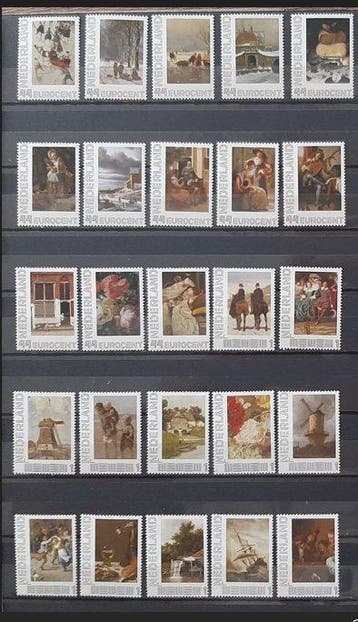 Nederland 2008/2010 - 2 complete series persoonlijke, Gestempeld