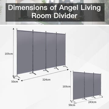 2dekans | Angel Living Kamerscherm - 3 Panelen - 243 x 170, Ophalen of Verzenden, Zo goed als nieuw