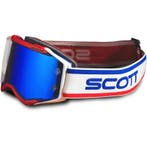 Crossbril Scott Prospect Retro - Blauw / Wit / Rood, Motoren, Verzenden, Nieuw met kaartje, Motorcrosskleding, Scott