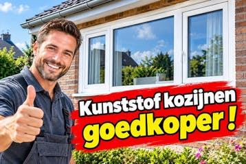 KUNSTSTOF KOZIJNEN PRIJZEN DEZE MAAND (max 49%) GOEDKOPER !, Nieuw