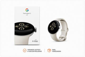 Google Pixel Watch 2 LTE Zilver (Beige), Verzenden, Zo goed als nieuw