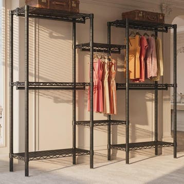 Zwaar Metalen Kledingrek Staand - Modulaire Kast Organizer 3, Verzenden, Nieuw