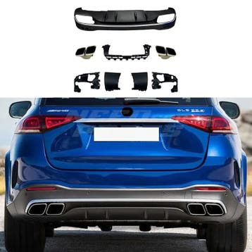 Diffuser With Chrome Exhaust Tips Voor Mercedes GLE W166 AMG, Ophalen of Verzenden, Nieuw