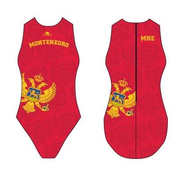 Special Made Turbo Waterpolo badpak Montenegro, Nieuw