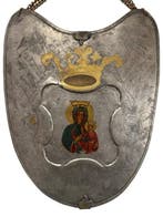 Icoon - Zwarte Madonna van Czstochowa - Metaal - Militaire