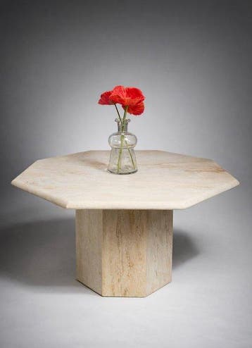 Salontafel - Travertijn - Salontafel van travertijn