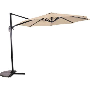 Libra zweefparasol ecru 3 m, Ophalen of Verzenden, Nieuw