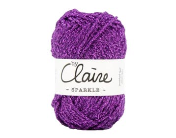 byClaire Sparkle 012 Fancy Purple - Haakgaren / Breigaren, Hobby en Vrije tijd, Ophalen of Verzenden, Nieuw, Breien of Haken, Wol of Garen
