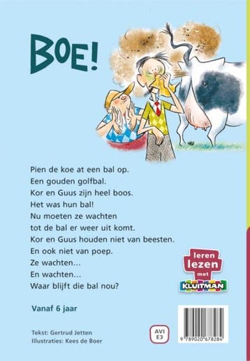 Boe! / Leren lezen met Kluitman 9789020678284 Gertrud Jetten, Verzenden, Zo goed als nieuw, Gertrud Jetten