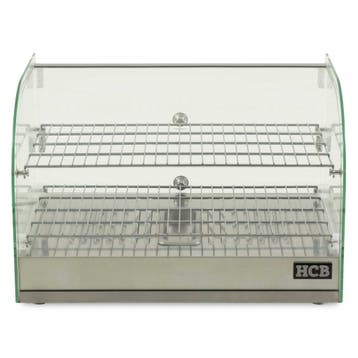 HCB Warmhoudvitrine - 45 liter - 55,4 cm - 230V - RVS, Verzenden, Nieuw in verpakking, Overige typen