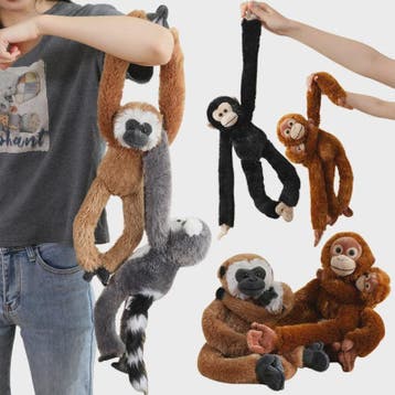 Lange Arm Aap, Luiaard, Orang-oetan & Lemur Pluche Speelgoed