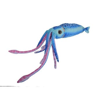 Wild Republic octopus knuffel - pluche - blauw - 38 cm, Kinderen en Baby's, Speelgoed | Knuffels en Pluche, Verzenden, Nieuw