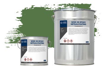 Wixx 2K Epoxy Metaalcoating RAL 6010 | Grasgroen 5L, Verzenden, Nieuw, Verf, Minder dan 5 liter