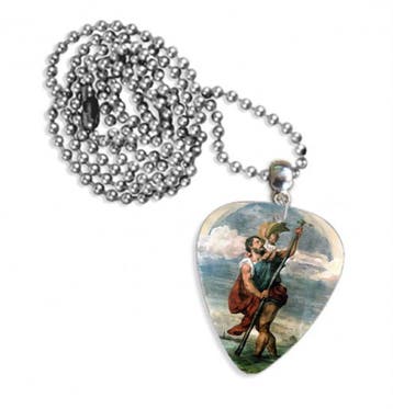 Plectrum kogelketting Heilige Christoffel, Ophalen of Verzenden, Nieuw, Kleding