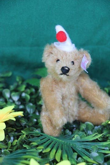 Steiff: Teddybeer Clowny, miniatuur, 13cm, 2006 - Teddybeer