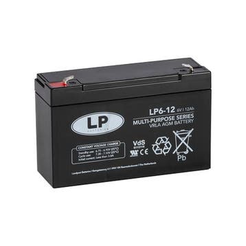 Landport (LP) VRLA-LP accu 6 volt 12 ah LP6-12 VDS, Computers en Software, Ophalen of Verzenden, Nieuw