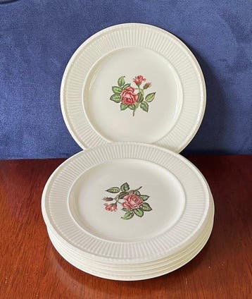 wedgwood - Wedgwood - Tafelservies (6) - Moss Rose -