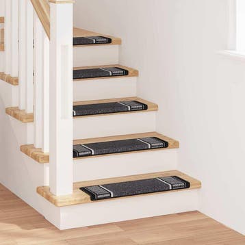 vidaXL Zelfklevende Trapmatten 15 st 65 x 21 x 4 cm Non-Slip, Verzenden, Nieuw