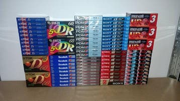 TDK, Fuji, Scotch, Maxell, PDM, Sony - T1 60/90 - 5DR 60 -, Nieuw
