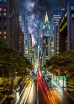 Glasschilderij New York City | 688, Ophalen of Verzenden, Nieuw