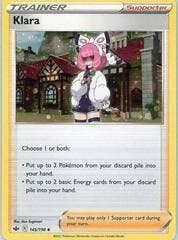 Klara 145/198 cosmos holo Chilling Reign, Ophalen of Verzenden, Nieuw, Losse kaart, Foil