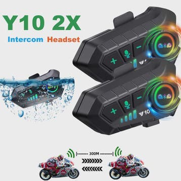 Kebidumei YP10 2X Motorhelm Intercom Headset - Bluetooth 5.3, Verzenden, Nieuw