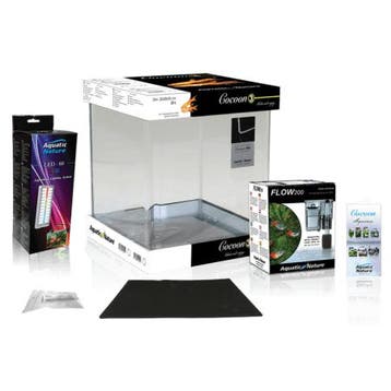 Aquarium COCOON LED 3 (31 L) 30x30x35H, Ophalen of Verzenden, Nieuw