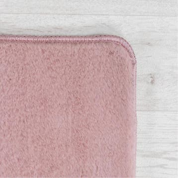 Rond Wasbaar Vloerkleed | Joy | Uni | Rosé | 120x120 cm, Verzenden, Nieuw