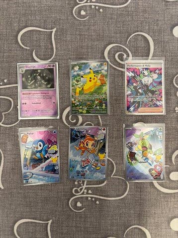 Pokémon - 6 Card Full art, Foil, Nieuw
