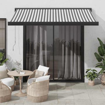 vidaXL Luifel uittrekbaar 3,5x2,5 m stof en aluminium, Verzenden, Nieuw