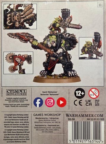 Orks Warboss in Mega Armour (Warhammer Nieuw), Ophalen of Verzenden, Nieuw