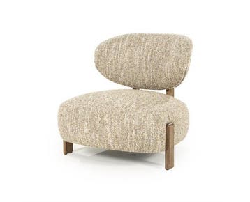 Fauteuil Reza bruin - bay | Eleonora, Ophalen of Verzenden, Nieuw