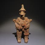 Nayarit, Mexico Terracotta Beeld van een krijger. Zeer