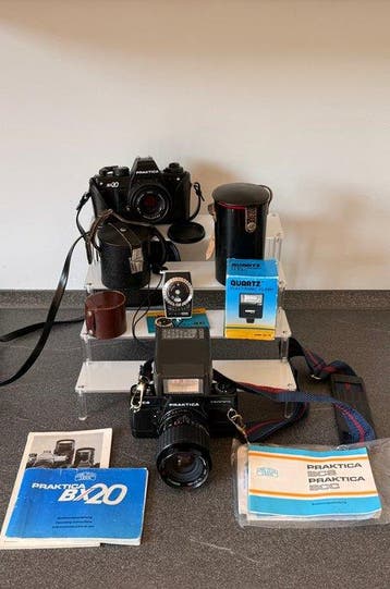 Praktica BX20 & Praktica BCS Electronic 35mm SLR Camera, Nieuw