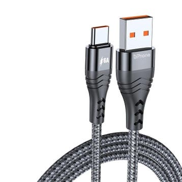 DrPhone SC5 USB-C Kabel 0,5 Meter – 6A 66W SuperCharge Oplaa, Verzenden, Nieuw