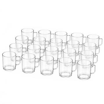 GGM Gastro | (50 stuks) Theekop - 250ml - Wit | GPCG22-CLEAR, Huis en Inrichting, Keuken | Servies, Verzenden, Nieuw, Kop(pen) en/of Schotel(s)