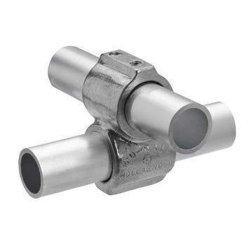 Buiskoppeling Kruisstuk uit het Vlak Ø 27 mm Aluminium, Verzenden, Nieuw