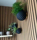 Ronde bol vaas voor planten voor akoestische wandpaneel, Verzenden, Meerkleurig, Nieuw, Kunststof